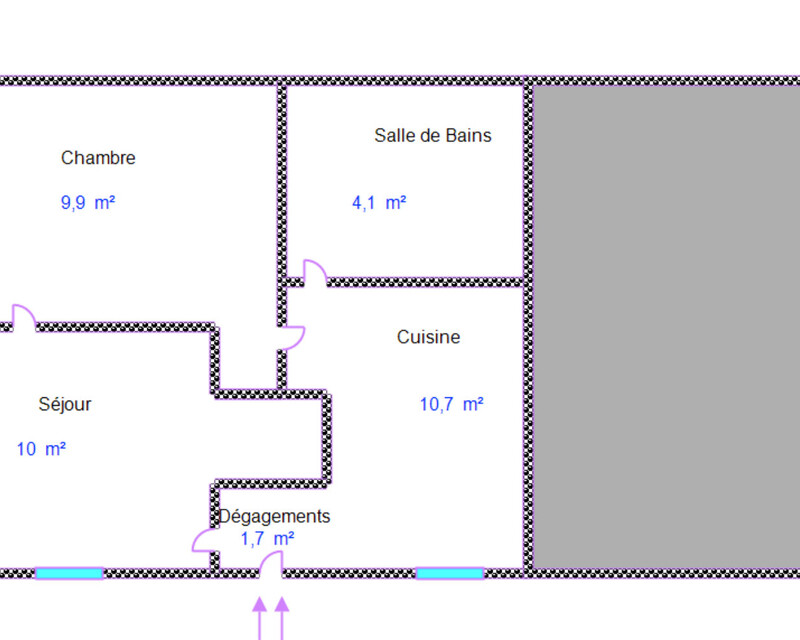 Maison 190 m² + t2 indépendant libre + garage et caves - T2 rdg