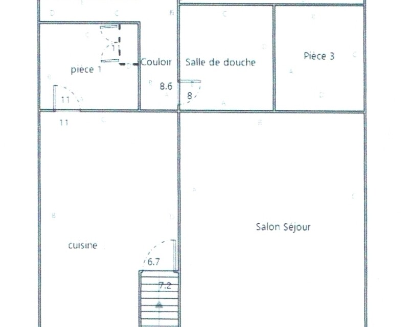 ensemble immobilier de 3 appartements à vendre 180 m² - rdc