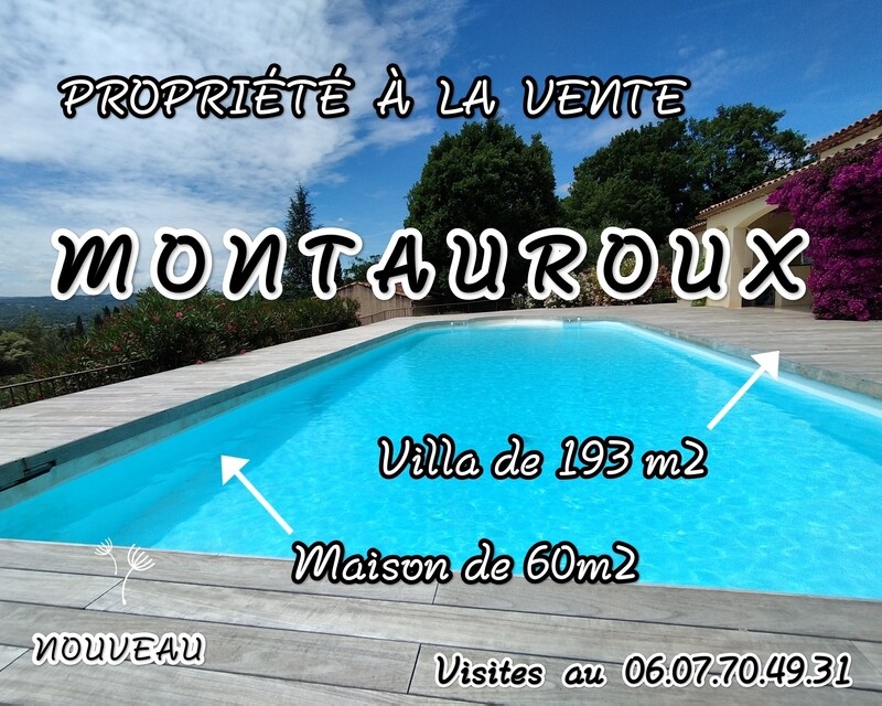 Propriété 4500m2 avec villa de 193 m² + maison 60 m² Montauroux  - Img 20240616 235118