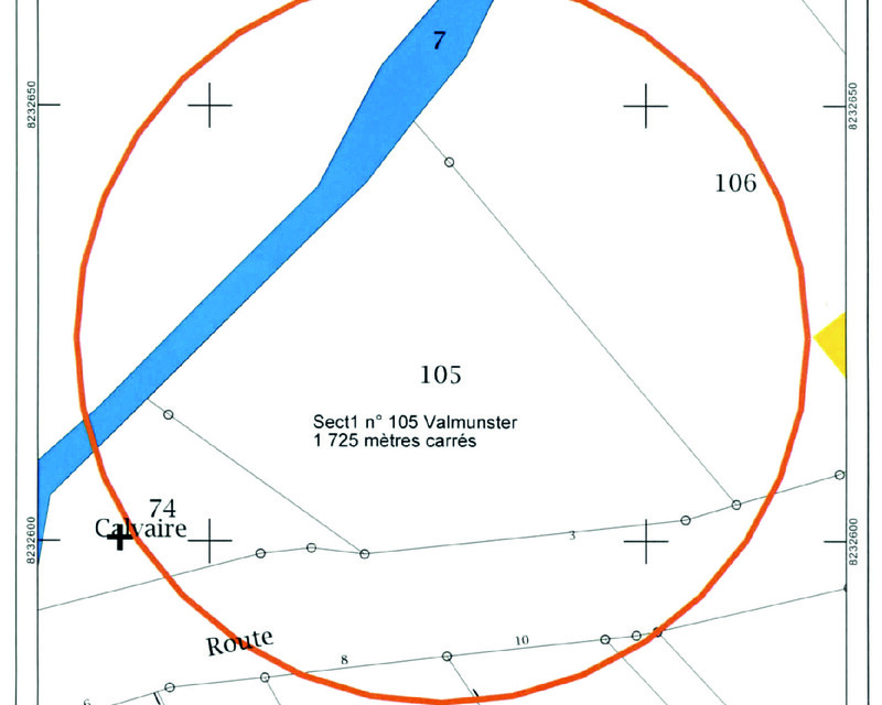 Vends à Valmunster, un terrain à bâtir plat  - Valmunster terrain327