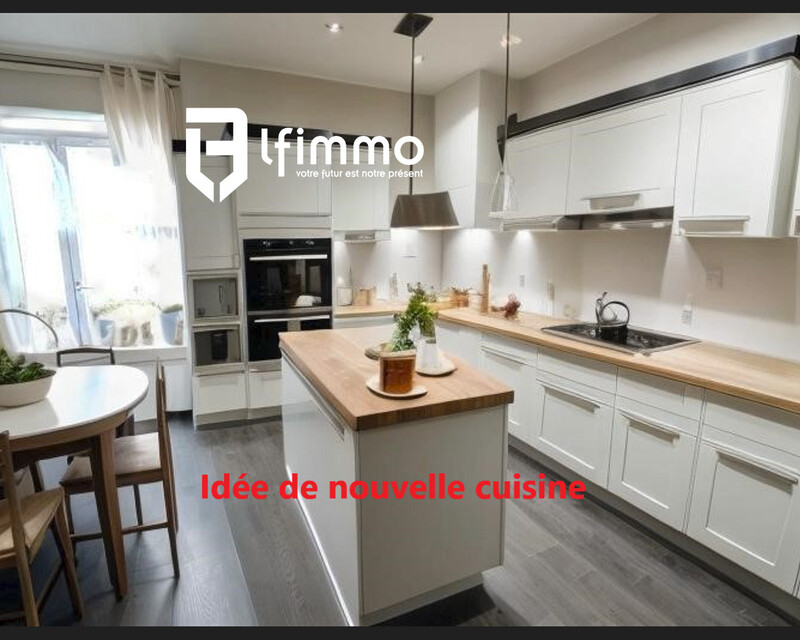 Maison 200 m² + t2 possibilité 3 logements, cave et garage  - Idee aménagement cuisine rdg