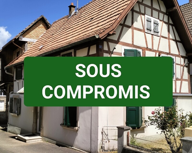 Maison alsacienne avec cour et grange - Compromis