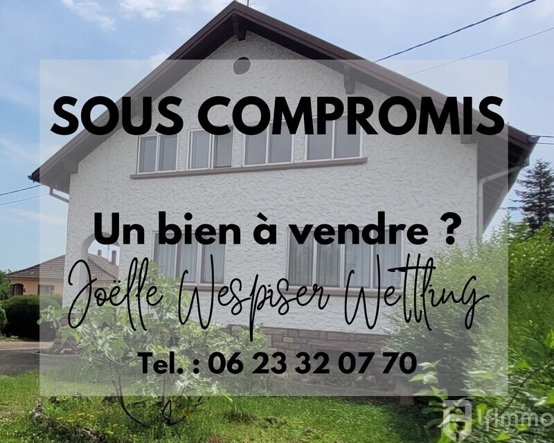 Maison 157m2 sur 8.49 ares – Situation idéale à Dorlisheim - Sous compromis un bien à vendre  joëlle wespiser wettling tel.  06 23 32 07 70  1 