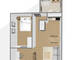 Appartement Satine 2 pièces Illkirch - plan 3D