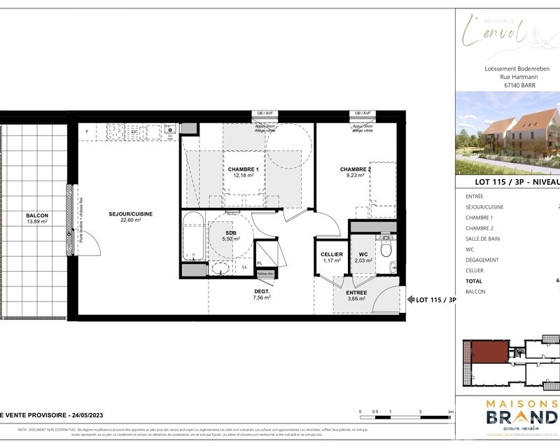 Neuf 3P Appt Haut de gamme à Barr - Lot 115   3p niveau 1 page-0001