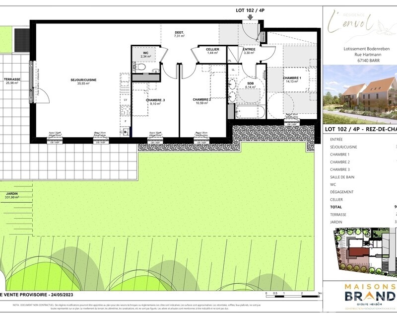 Neuf 4P Rez-de-jardin Haut de gamme à Barr - Lot 102   4p rez-de-chaussee page-0001